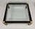 Pierre Cardin Square Coffee Table in Black Lacquer, Brass and Glass attributed to Pierre Cardin, France, 1970s For Sale - Image 4 of 10