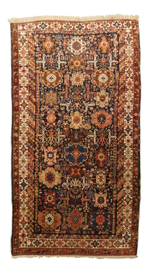 1900 Antique Caucasian Gallery Rug