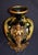 Vintage Neoclassical Ceramic Amphora Vase Lyre Floral Gilt Figural Urn 15” For Sale - Image 10 of 14
