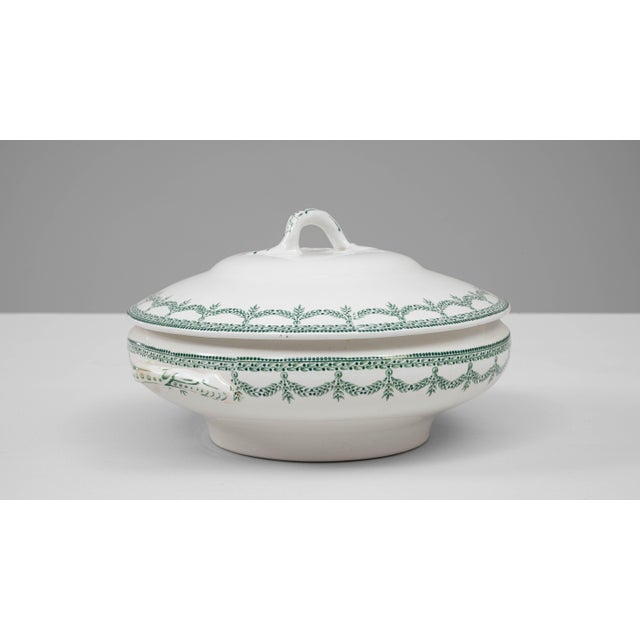 Ceramic 20th Century Belgian Special Edition Porcelain Tureen with Lid For Sale - Image 7 of 18