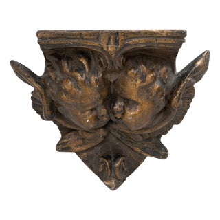 1900s French Plaster Pedestal Console For Sale