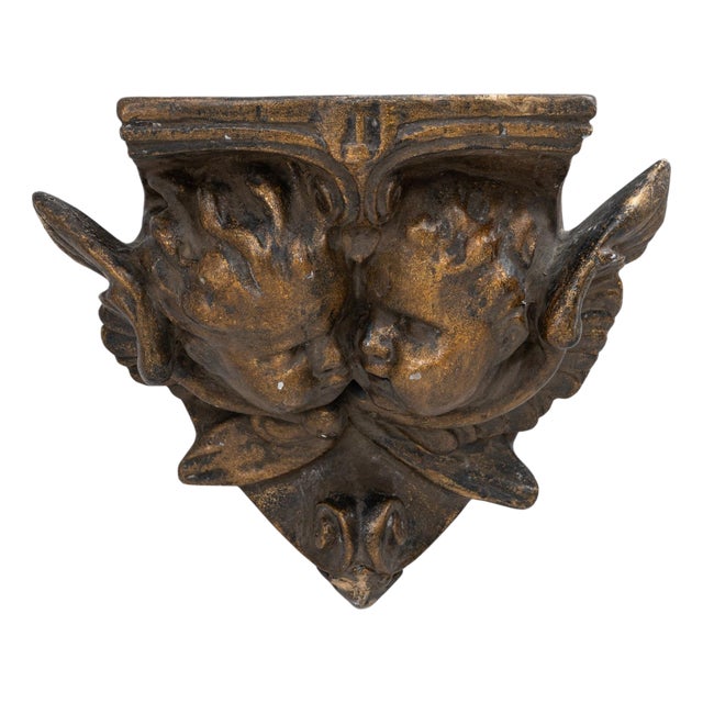 1900s French Plaster Pedestal Console For Sale