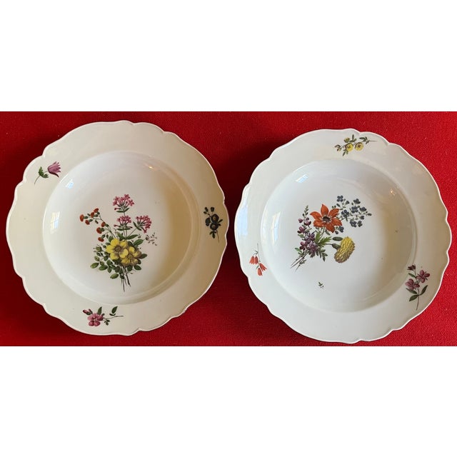 Antique Early 19th Century Italian Ginori a Doccia Porcelain Soup Bowls With Flower Decoration Circa 1815 - Set of 6 For Sale - Image 12 of 16