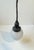 Black Scandinavian Art Deco Drop Shaped Pendant Lamp in Opaque Glass, 1930s For Sale - Image 8 of 10