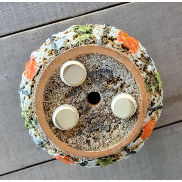 Ceramic Lava Glaze Pottery Vase Mid-Century-Modern For Sale - Image 7 of 7