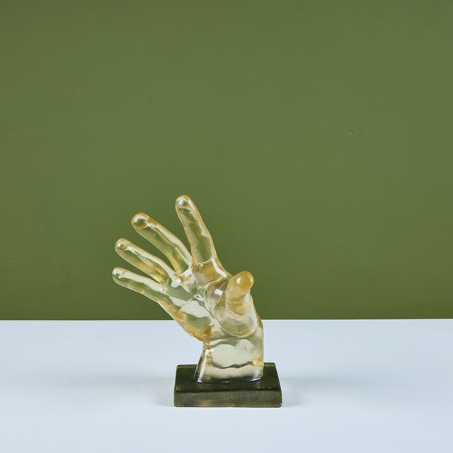 Plastic Dorothy Thorpe Style Resin Hand Sculpture For Sale - Image 7 of 12