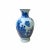Chinese Red Blue White Porcelain Hand-Painted Graphic Small Vase For Sale In San Francisco - Image 6 of 6
