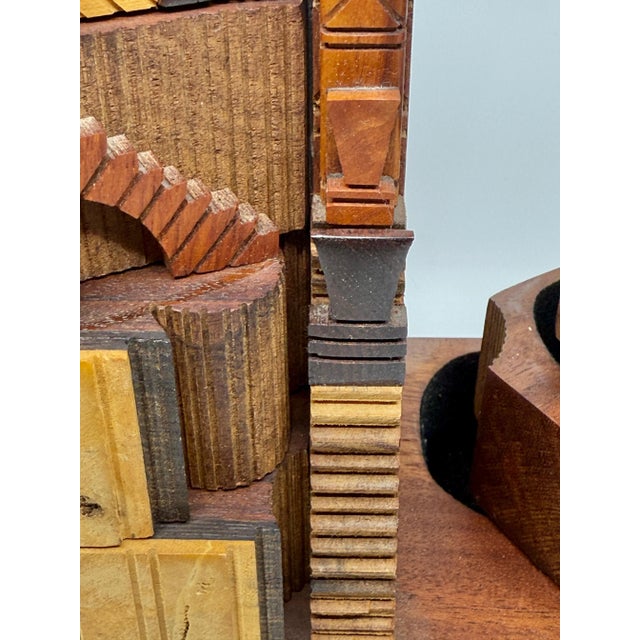 Po Shun Leong Architectural Jewelry Box Exotic Woods 1989 For Sale - Image 9 of 12