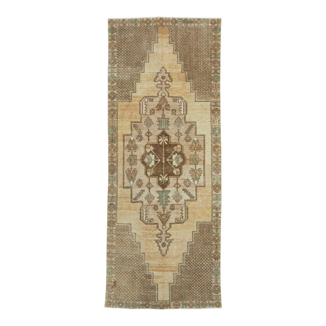 Turkish Vintage Rug 4'5" x 11'4" #20788 For Sale