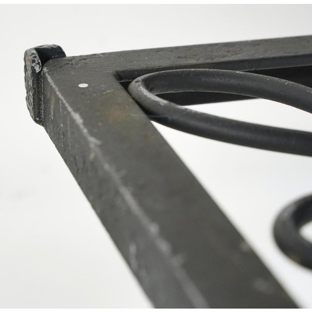 Vintage Rectangle Wrought Iron Table Base For Sale - Image 11 of 12