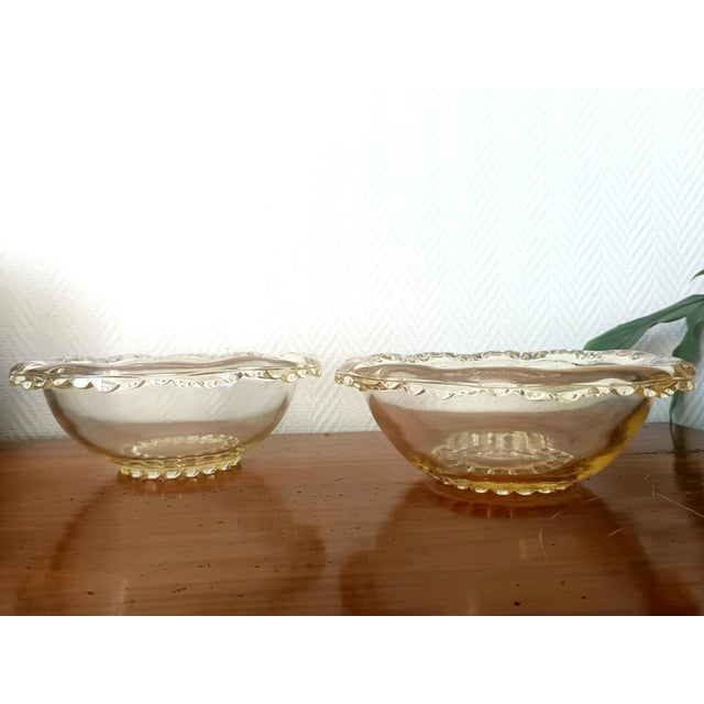Yellow Art Deco Bowls by Pierre Davesn, 1930s, Set of 2 For Sale - Image 8 of 8