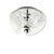 1of2 Large Space Age Mid-Century Glass Ceiling Light/Flush Mount Wave/Futura Model by Koch & Lowy for Peill & Putzler, Germany, 1970s For Sale - Image 15 of 15