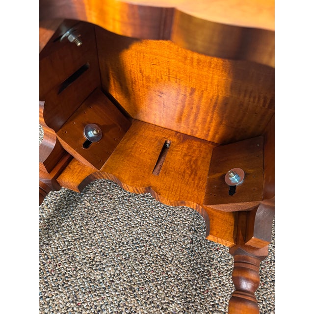 Chocolate Cookie Cutter Tiger Maple Stand For Sale - Image 8 of 11