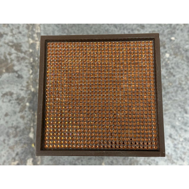 Gary Hutton Designs Facet 4 Bronze + Swarovski Crystal Pedestal For Sale In San Francisco - Image 6 of 12