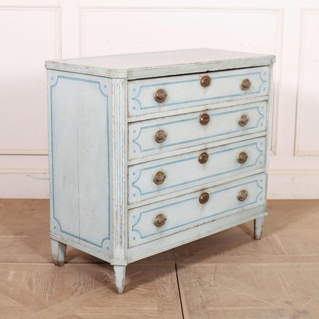 Wood Dutch Painted Commode in Oak For Sale - Image 7 of 13