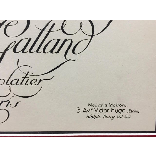 1920s "Forrey-Galland Chocolatier Paris" by Libis (Herbert Libiszewski, 1897-1985) For Sale - Image 5 of 5