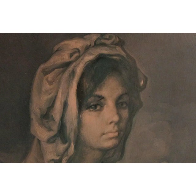 Francisco Ribera, Portrait of Woman, 1966, Oil on Panel