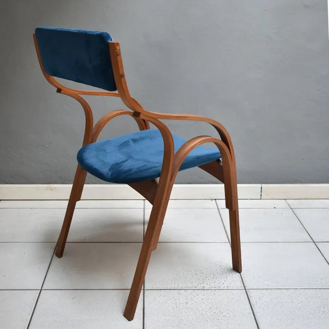 Mid-Century Modern Armchair by Giotto Stoppino for Sim, 1960s For Sale - Image 3 of 7