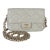 Grey Quilted Lambskin Resin Elegant Mini Single Flap Bag For Sale