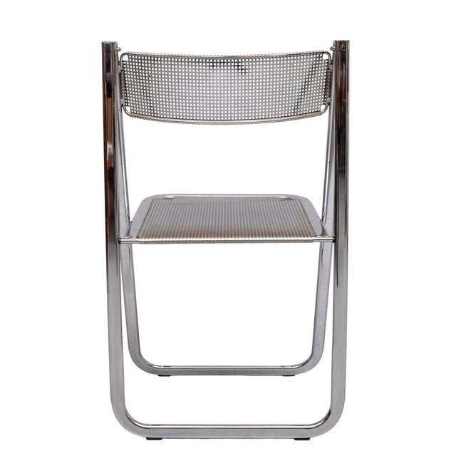 Silver Chrome Folding Chair from Arrben, Italy, 1970s For Sale - Image 8 of 14