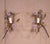 Pair of Mid-Century French Brass and Painted Porcelain Single-Light Wall Sconces For Sale In Dallas - Image 6 of 7