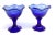 Vintage French Cobalt Blue Ice Cream Coupes - a Pair For Sale - Image 12 of 12