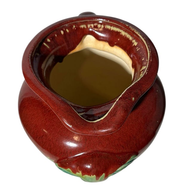 Vintage Drip Style Art Pottery Vase For Sale - Image 9 of 9