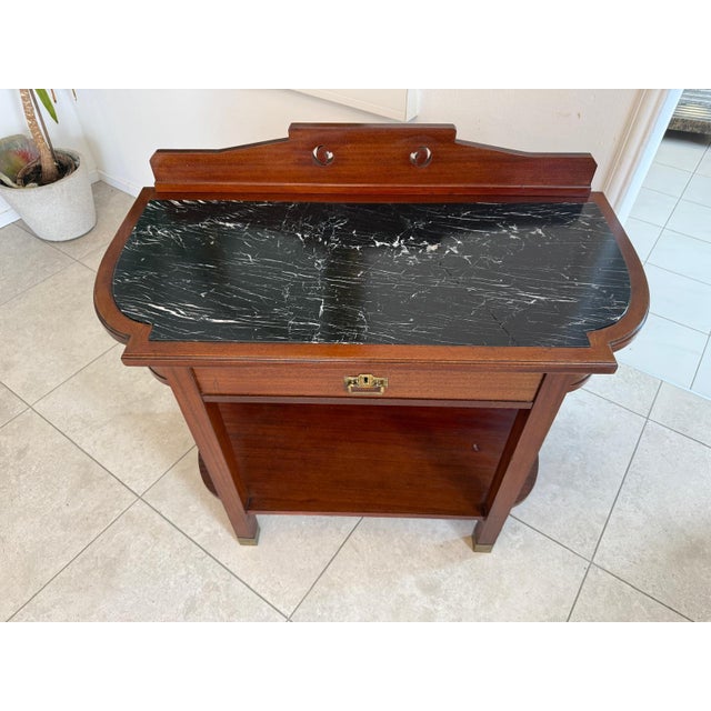 Art Nouveau Side Table in Mahogany, 1920s For Sale - Image 9 of 14