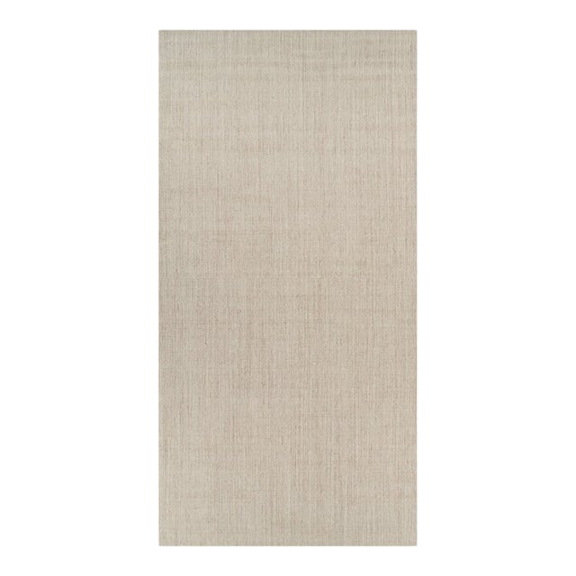 Rug & Kilim’s Oversized Modern Textural Solid Rug in Beige Tones and Striae - 12x24 For Sale