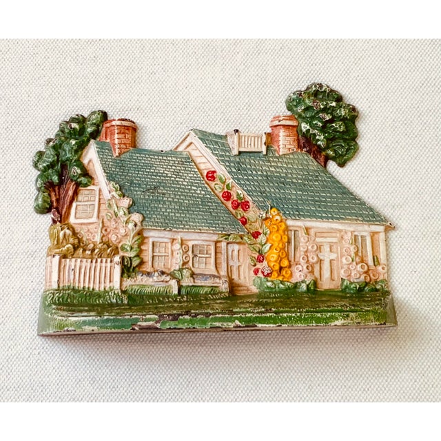 Vintage Hubley Cast Iron Cottage Doorstop #211 - American Victorian, Cape Cod Style For Sale - Image 11 of 12