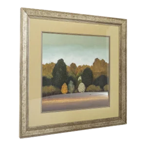 Framed Pulliam Treeline Painting