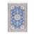 Pasargad DC Blue Fine Hand Knotted Silk & Wool Nain Rug For Sale