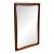 Vintage Danish Modern Teak Wall Mirror Mid Century Scandinavian Entryway Mirror For Sale