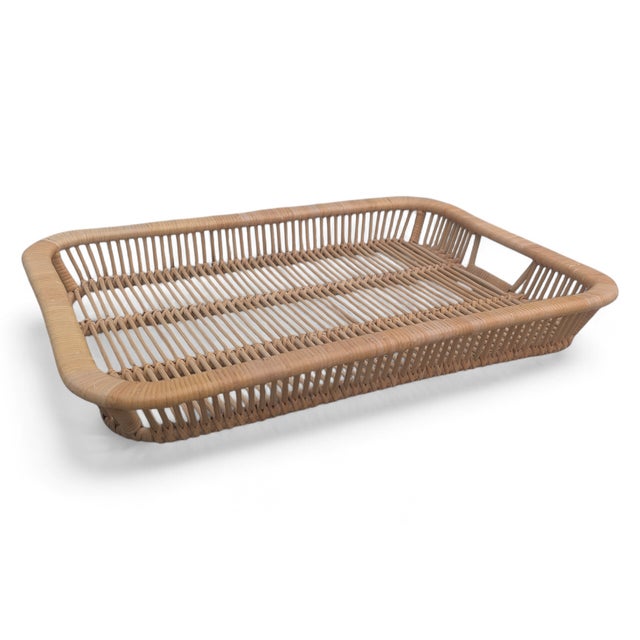 Alvar Aalto Vintage 1960s Rattan Tray From Artek Finland For Sale - Image 4 of 16