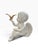 Vintage White Porcelain Cherub With Gold Bird Figurine, Hollywood Regency For Sale - Image 4 of 6
