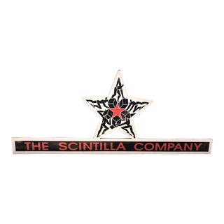 Vintage Wooden Advertising Sign For Sale