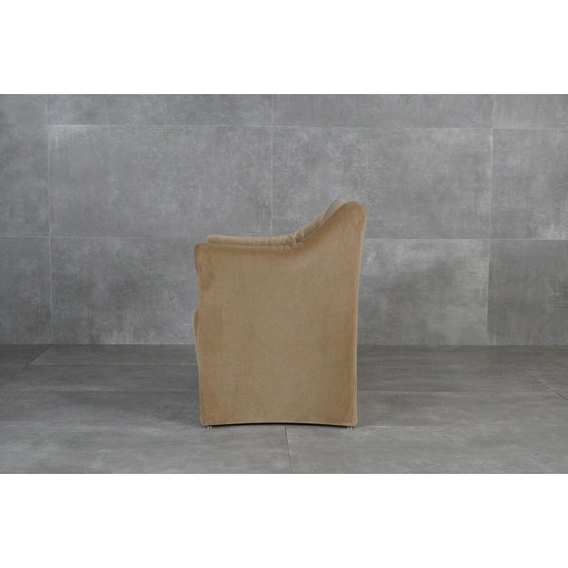Le Tentazioni Armchairs in Beige Velvet by Mario Bellini for Cassina, 1970s, Set of 6 For Sale - Image 17 of 18