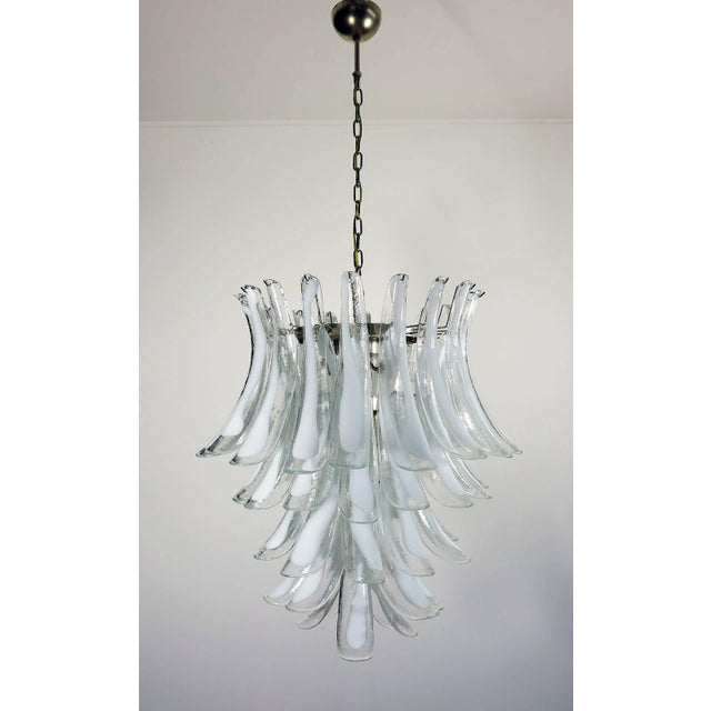 Italian Murano Glass Petal Chandeliers, Murano, Set of 2 For Sale - Image 3 of 11