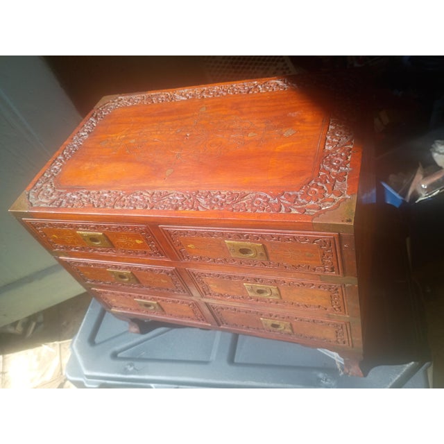 Small Antique Anglo-Indian Campaign Chest For Sale - Image 12 of 12