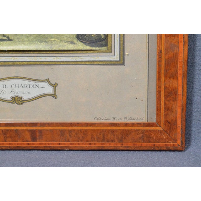 1931 After Chardin “La Récureuse” French l'Illustration Color Print, Framed For Sale - Image 12 of 13