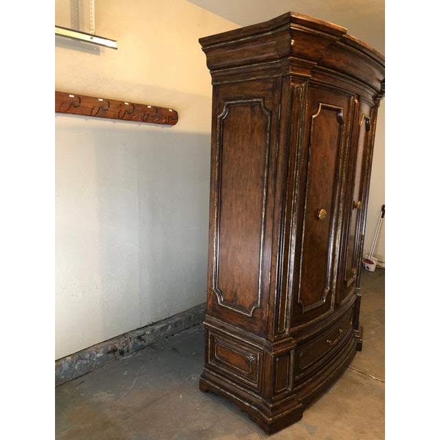 Marge Carson Gold Leaf Armoire Chairish