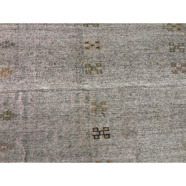 1960s Vintage Oversized Nomadic Tribal Kilim Rug - 7′3″ × 10′1″ For Sale - Image 10 of 11