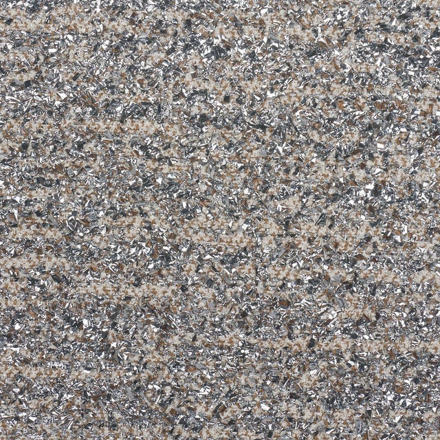 Traditional Sample - Schumacher Tenue De Soirée Fabric In Sparkling Silver For Sale - Image 3 of 6