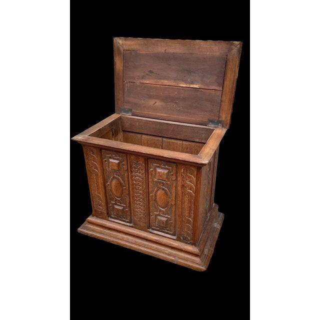 Antique Oak Safe For Sale - Image 3 of 10