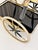 Art Deco Brass and Black Glass Serving Bar Trolley, 1950s For Sale - Image 15 of 18