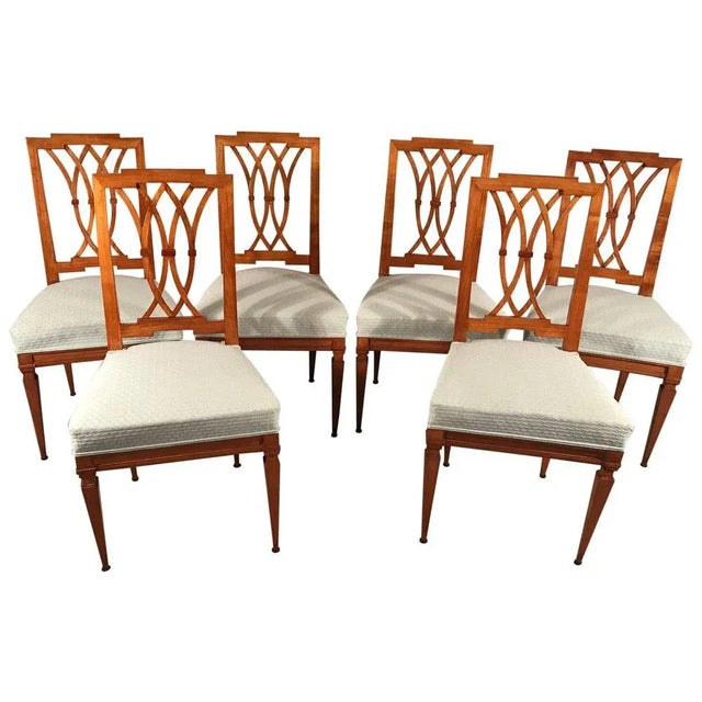 Wood Neoclassical Chairs, Germany, 1810s, Set of 6 For Sale - Image 7 of 7