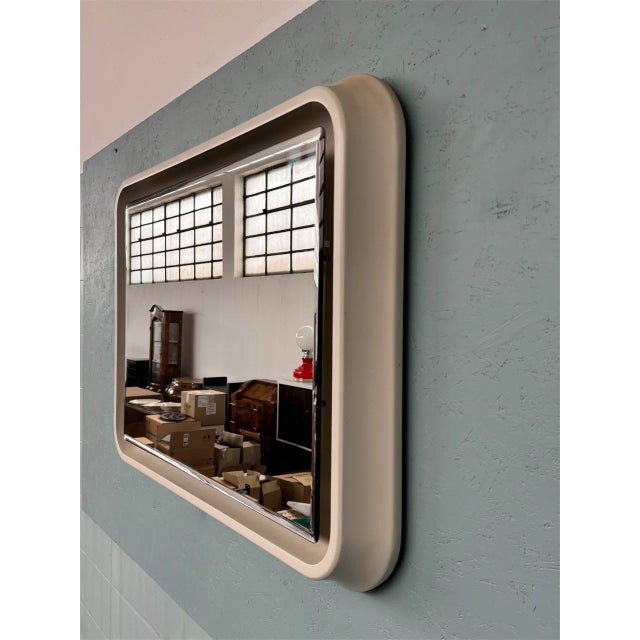 1970s Large Backlit Mirror, Italy, 1970s For Sale - Image 5 of 13