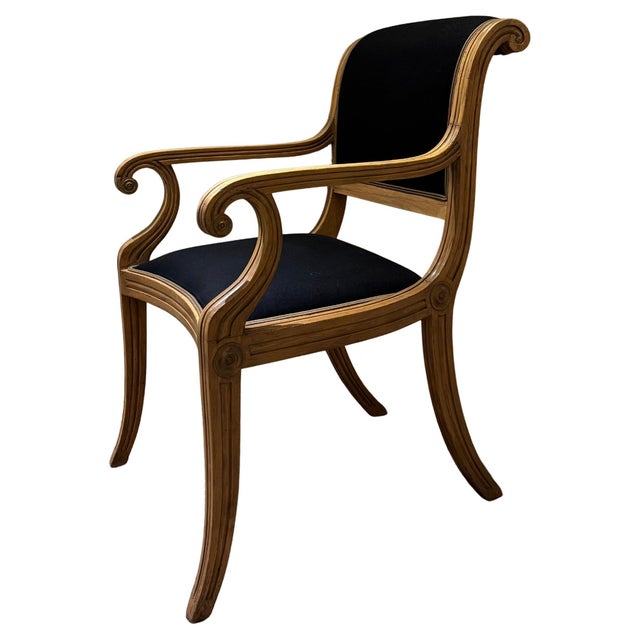 Late 20th Century Set of English Regency Style Dining Armchairs For Sale In New York - Image 6 of 14