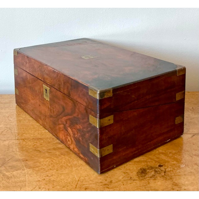 Vintage Regency Georgian Travelers Writing Desk For Sale - Image 10 of 11