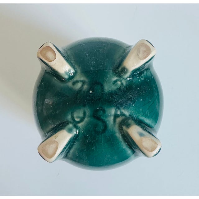 Ceramic Nelson McCoy Ceramic Vase Signed Art Deco Space Age Mid Century Modern Eames Era For Sale - Image 7 of 7